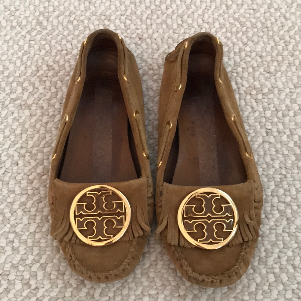 Tory Burch suede moccasins